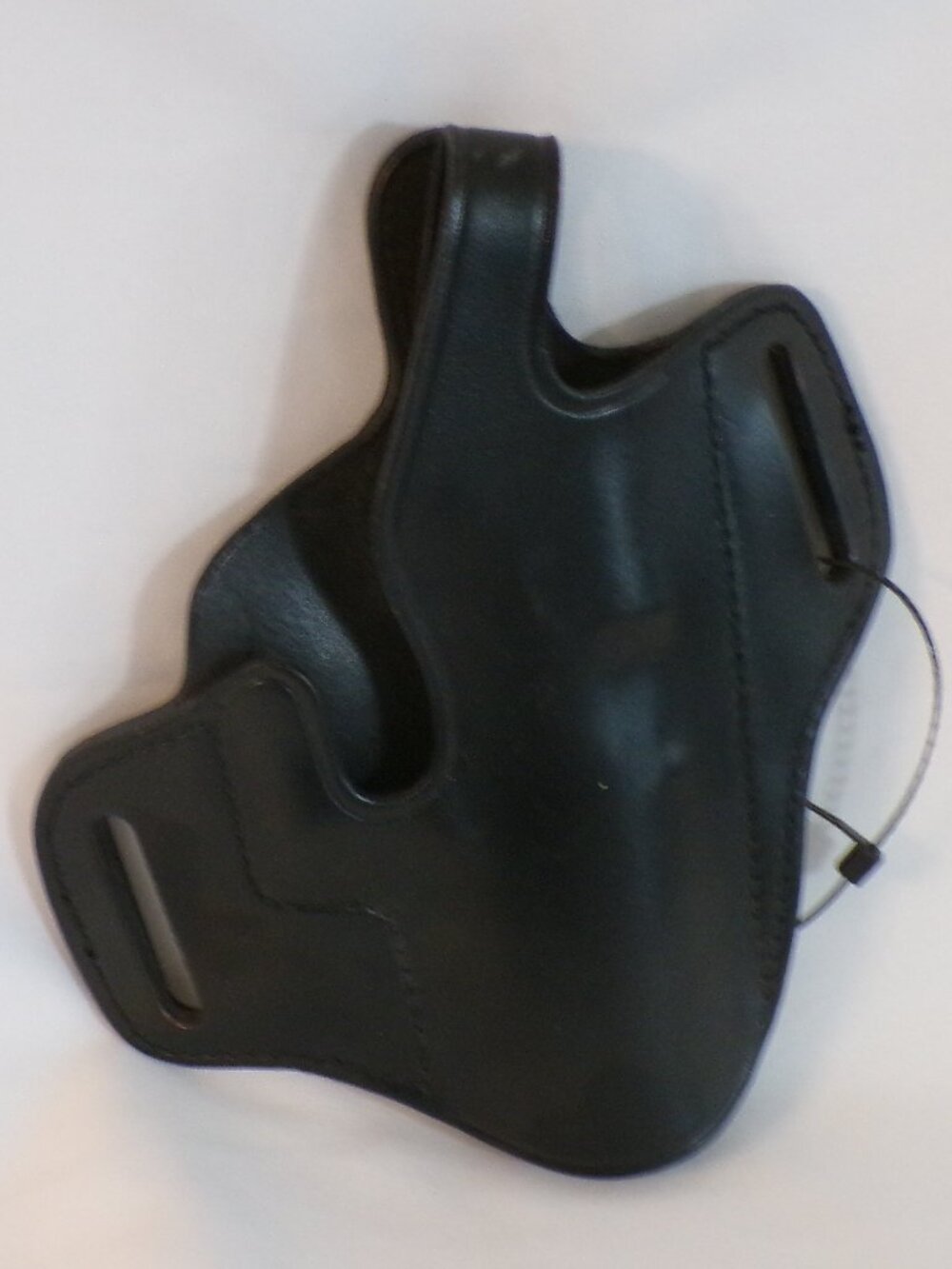 INTERARMS ( FHL-4 ) FACTORY PANCAKE THUMB BREAK ( RH ) BLACK LEATHER HOLSTER